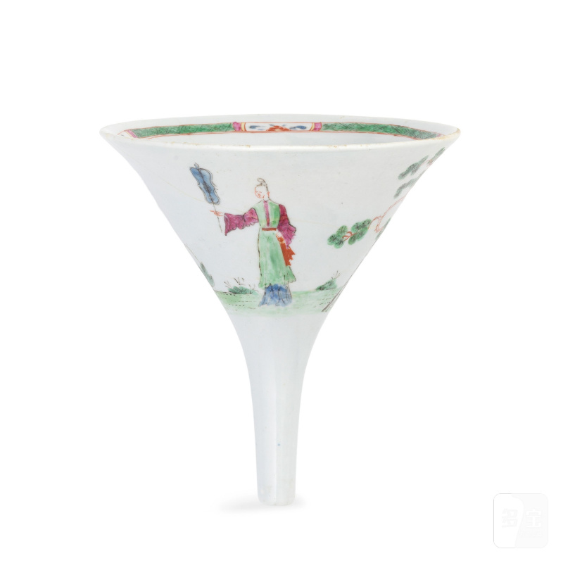 A rare Worcester wine funnel, circa 1754 - 图4